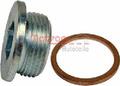 Original METZGER Verschlussschraube Ölwanne 8030008 für Citroën Fiat Peugeot