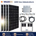 600W Watt Glass Solarmodule Photovoltaikanlage Balkonkraftwerk Solarpanel Mono