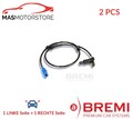 ABS SENSOR DREHZAHLFÜHLER PAAR HINTEN BREMI 50252 2PCS H NEU OE QUALITÄT