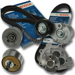 Zahnriemen BOSCH + Rollen + WaPu + Keilr.++ f. OPEL  Astra G H Zafira B  Z16XEP+