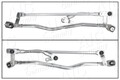 AIC Wischergestänge 54005 für AUDI A6 C6 4F2 Avant 4F5 Allroad 4FH TDI TFSI FSI
