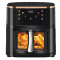 Heißluftfritteuse 9L XXL Airfryer Heißluftofen Heißluft Ofen Digitale Friteuse