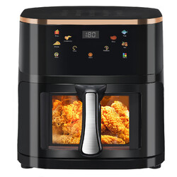 Heißluftfritteuse 9L XXL Airfryer Heißluftofen Heißluft Ofen Digitale Friteuse