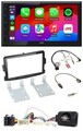 JVC Bluetooth 2DIN Lenkrad DAB USB Autoradio für Dacia Sandero ab 13 piano-schwa