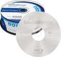 25 MediaRange BD-R DL 50GB 6x Blu-ray Rohlinge Spindel 
