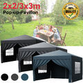 Faltpavillon Pop up Pavillon Höhenverstellbar Campingzelt mit Rolltragetasche