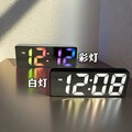 LED Alarm Wecker mit Projektion Digital Spiegel USB Alarmwecker Tischuhr