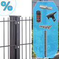 Doppelstabmattenzaun Set Gartenzaun Pfosten Stabmattenzaun 656 Industriezaun Neu