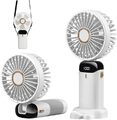 Ventilator USB Fan Tischventilator Tragbare 5000mAh Akku Leiser Handventilator