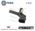 23606-017 ABS SENSOR DREHZAHLFÜHLER VORNE HINTEN FEBEST 2PCS NEU OE QUALITÄT