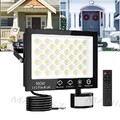 200W 100W LED Fluter mit Bewegungsmelder/Fernbedienung Außen Strahler Flutlicht