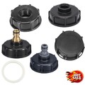 IBC Container Adapter Zubehör 1/2 3/4 1 Zoll Wasserhahn Kappe Deckel Auslaufhahn