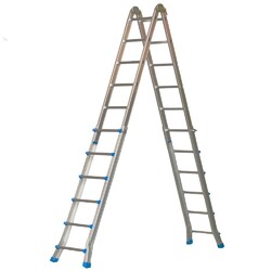 Teleskop-Leiter Anlegeleiter Leiter Profi Klappleiter 4x6 Mehrzweckleiter Gerüst