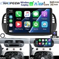 Für Fiat 500 2007-2015 2+64GB Android 15.0 Autoradio Apple CarPlay GPS Navi WiFi