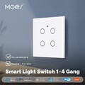 1/2/3/4 Gang Wlan Lichtschalter Touchscreen Wandschalter Tuya APP Für ALEXA