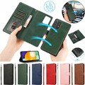 Hülle für Samsung S25 S24 S23 S22 S21 S20+ FE Leder Magnetish Brieftasche Schutz