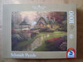 PUZZLE [NEU/OVP] (1000 T) HAUS MIT BRUNNEN MAKE A WISH CATTAGE (Thomas Kinkade)