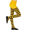 STRUMPFHOSE Kinder Biene gelb-schwarz gestreift Streifen Ringel Kostüm  #1239