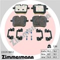 ZIMMERMANN Bremsbelagsatz, Scheibenbremse Hinterachse u.a. für ALPINA, BMW