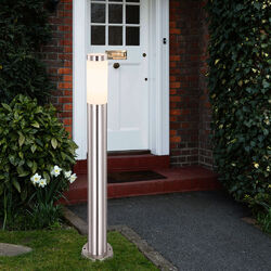 Außenstehlampe Wegelampe Außenlampe Edelstahl Pollerlampe Garten Beleuchtung