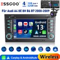 KAM Android13 Autoradio GPS Navi WIFI BT 1+32G Für Audi A4 8E 8H B6 B7 2000-2009