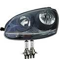 Scheinwerfer links für VW Golf V 5 Bj. 04-08 schwarz Hella inkl. OSRAM Lampen