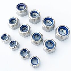 Sicherungsmuttern DIN985 Edelstahl VA Stopmuttern 2,5 M3 M4 M5 M6 M8 M10 M12