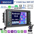 DAB+ 64G 7" Autoradio Für Für VW T5 Multivan Touareg Android13 GPS Navi WIFI KAM