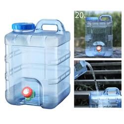 Wasserbehälter mit Wasserhahn Flaschenhalter für Wandern, Kochen, Picknick