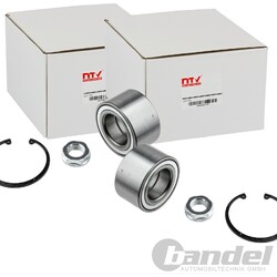 2X NTY RADLAGER-SATZ HINTEN VORNE BEIDSEITIG PASSEND FÜR CITROËN C5 C6 DS4 DS5