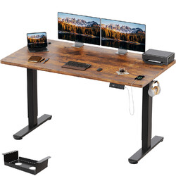 Gunji Höhenverstellbarer schreibtisch 160x80 Tischoberfläche Elektrischer