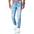 Herren Jeanshosen Stretch Hose Jeans Slim fit  Jeans Blau Schwarz