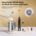 Elektrische Milchschäumer Milchaufschäumer Milch Schläger Edelstahl Kaffee Mixer