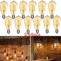 2/4/6x E27 ST64 Glühbirne LED Edison 4W Vintage Retro Lampe Glühbirne Filament