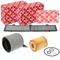 FEBI FILTERSET INSPEKTIONSPAKET passend für BMW 1er E81 82 87 88 3er E90 - E93