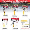 100-1000KG Seilwinde Elektrische 220~230V Seilzug Winde Hebezug Motorwinde Kran