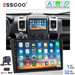 Für Fiat Ducato Peugeot Boxer Autoradio DAB+ 32G Android 13 Carplay GPS WIFI KAM