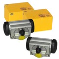 2X HELLA RADBREMSZYLINDER HINTEN passend für NISSAN MICRA NOTE OPEL ADAM ASTRA C