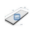 Innenraumfilter UFI 53.015.00 Partikelfilter für OPEL CHEVROLET CC CALIBRA T92