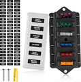 6 Weg ATO ATC Sicherungshalter Sicherungskasten Auto KFZ Boot Wohnmobil 12V-32V