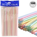 2000 Flexible Trinkhalme,  Strohhalme in verschiedenen bunten Farben Bunt
