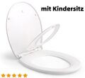 O-Form WC-Sitz Toilettendeckel mit Absenkautomatik Toilettensitz Kinder WC Decke