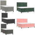 Boxspringbett mit Matratze und Kopfteil Samt Polsterbett Bettkasten Doppelbett 