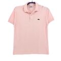 Lacoste Herren Slim Fit Pink Polohemd T-Shirt GRÖSSE S - 3