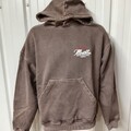 Illicit Bloc Silhouette Hoodie Washed Brown 500GSM 100% Baumwolle Boxy Fit