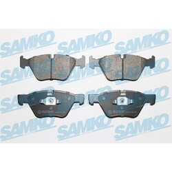 1x ORIGINAL® SAMKO Bremsbelagsatz, Scheibenbremse Vorne für BMW 1 1 Cabriolet