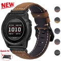 Quickfit Leder Armband Für Garmin Fenix E/8/7/7X 6/6X 5/5X Plus Epix Pro S70 965