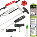 WINDSCHUTZSCHEIBEN REPARATUR AUSBAU SET + PETEC SCHEIBENKLEBER KARTUSCHE 310 ml
