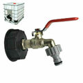 IBC Kugelauslaufhahn 1/2 Adapter Für Tank Regenwasser Container Auslaufhahn I5H7