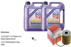 MAHLE Ölfilter 10 L LIQUI MOLY 5W-40 Leichtlauf High Tech für Porsche 911